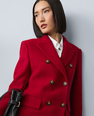 Petite Fitted Double Breasted Coat
