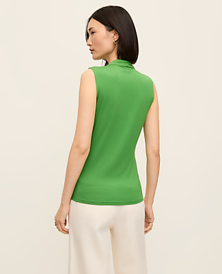 Petite Sleeveless V-Neck Top