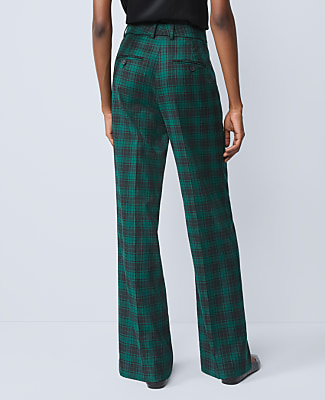 The Petite Straight Trouser in Plaid