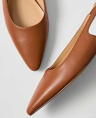 Leather Slingback Flat