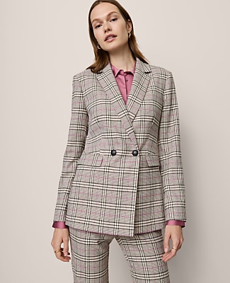 The Petite Crosby Blazer in Plaid