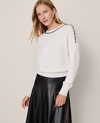 Petite Whipstitch Sweater