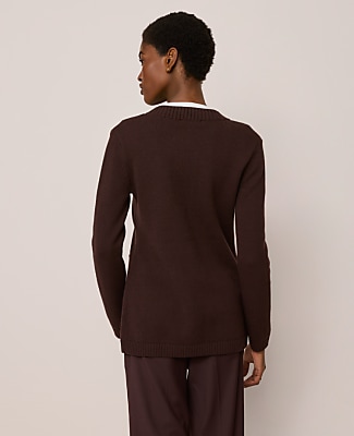 Petite Curved Hem Longline Cardigan