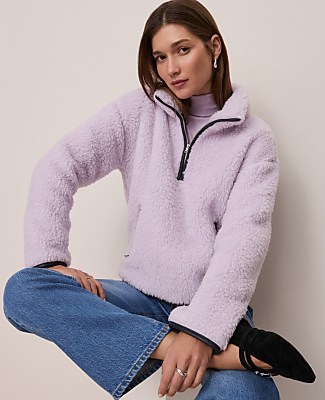 Weekend Half-Zip Sherpa Pullover