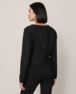 Petite Tweed Cropped Jacket