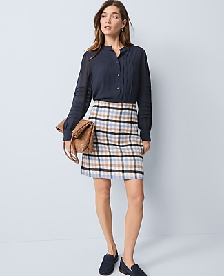 Weekend Collection Pintucked Button Down Shirt