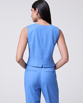 The Tailored Vest in Luxe Twill