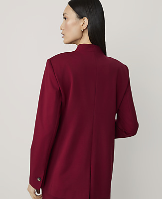 The Collarless Blazer in Ponte
