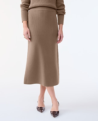 Ribbed Sweater Skirt