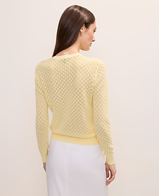 Pointelle Stitch Ann Cardigan