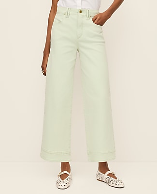 The Petite Wide-Leg Crop Jean