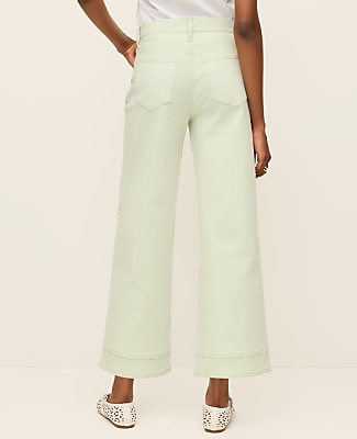The Petite Wide-Leg Crop Jean