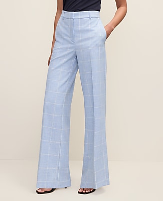 The Wide-Leg Pant in Windowpane