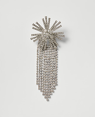Ann Taylor Embellished Tassel Brooch