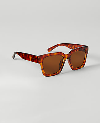 Oversized Curved Square Sunglasses