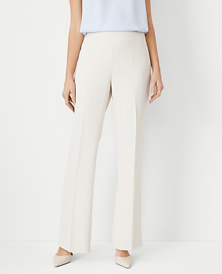 winter white dress slacks for women Silver Moon Linen Blend Tie Pants | | Womens Back Zipper Pantaln de Vestir Tiro Alto