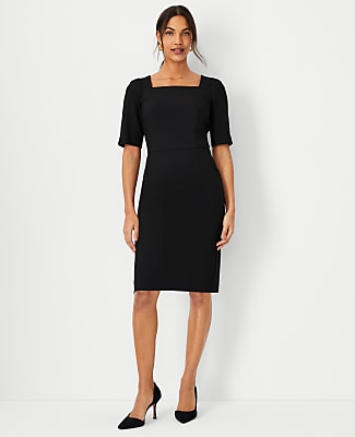 black ann taylor dress Studio Eyelet Midi Women's Bullet5 Midi Dress Ann Taylor Petite