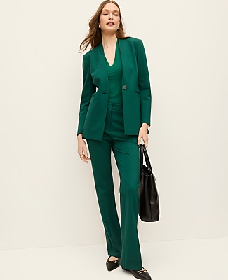 The Petite Skinny Flare Trouser in Ponte