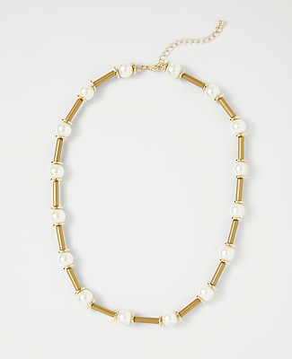 Pearl Tube Necklace