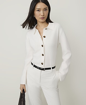 Collared Sweater Jacket - thumbnail 4