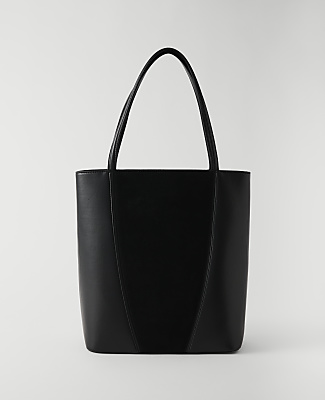 Mixed Material Tote
