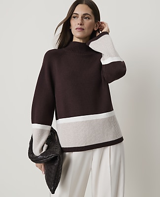 Colorblock Turtleneck Sweater - thumbnail 5