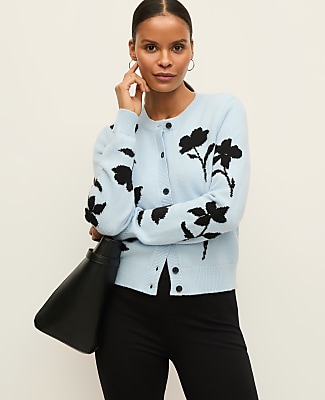 Floral Jacquard Cardigan