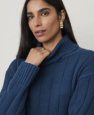 Ribbed Turtleneck Sweater - thumbnail 5