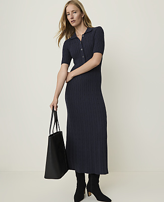 Weekend Cable Polo Midi Dress - thumbnail 2
