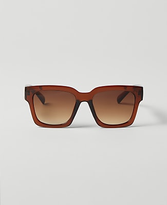 Oversized Curved Square Sunglasses