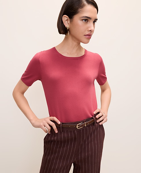 Easy Sweater Tee - Rose Clay