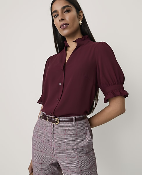 Ruffle Collar Shirt