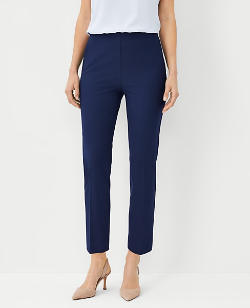 The Side Zip Ankle Pant in Bi-Stretch — Curvy Fit