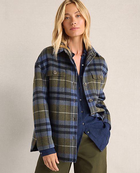 Haven Well Within Wool Blend Plaid Shacket