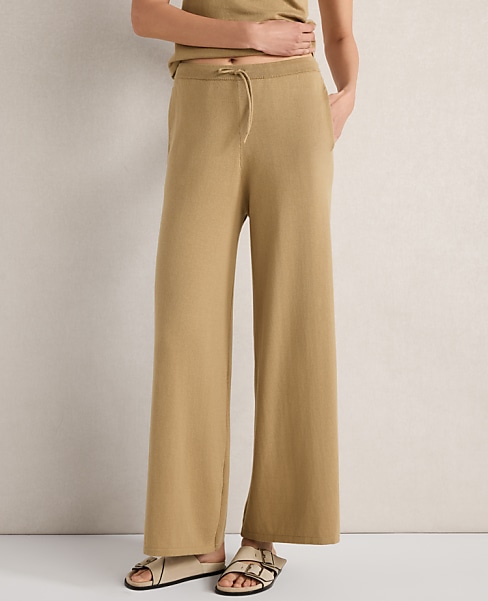 Haven Well Within Organic Cotton Jersey Wide Leg Pants