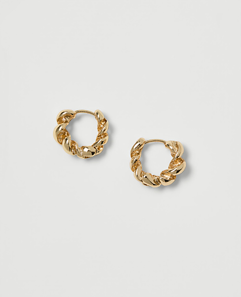 Twisted Mini Hoop Earrings