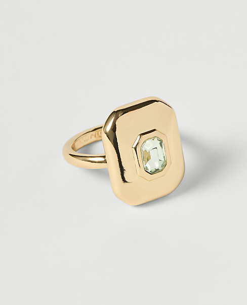 Embellished Octagon Ring