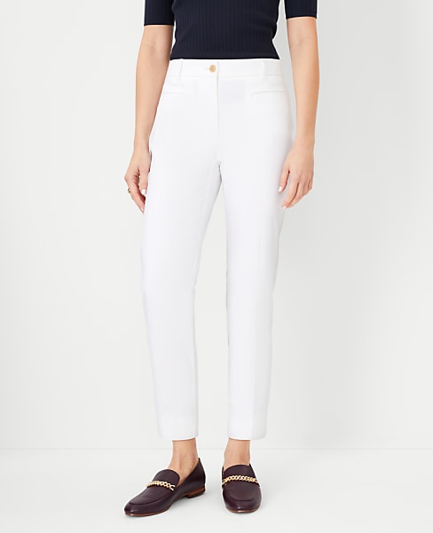 The Tall Cotton Crop Pant - White