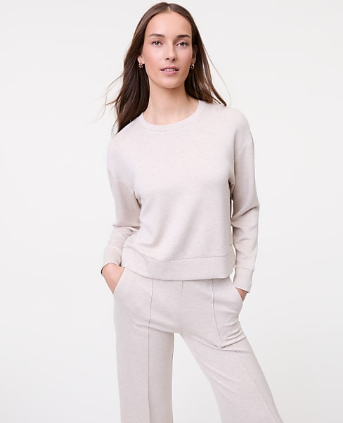 Petite Weekend Crew Neck Sweatshirt in CloudPlush