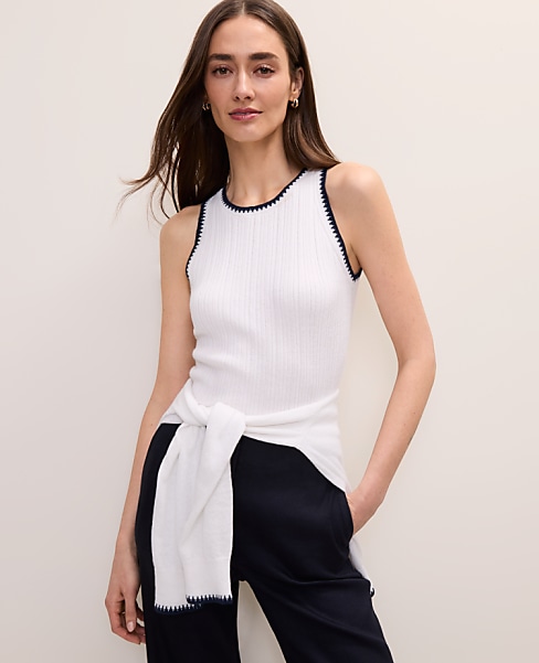 Tipped Sweater Shell