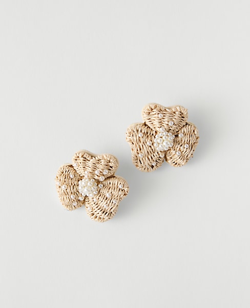 Threaded Flower Stud Earrings