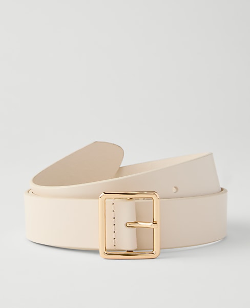 Leather Square Buckle Belt