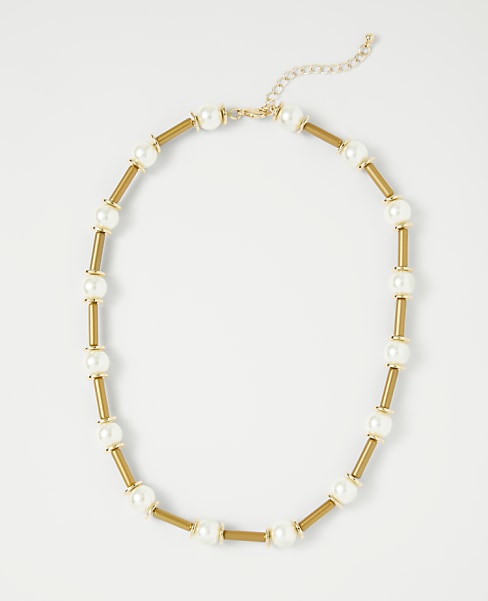 Pearl Tube Necklace
