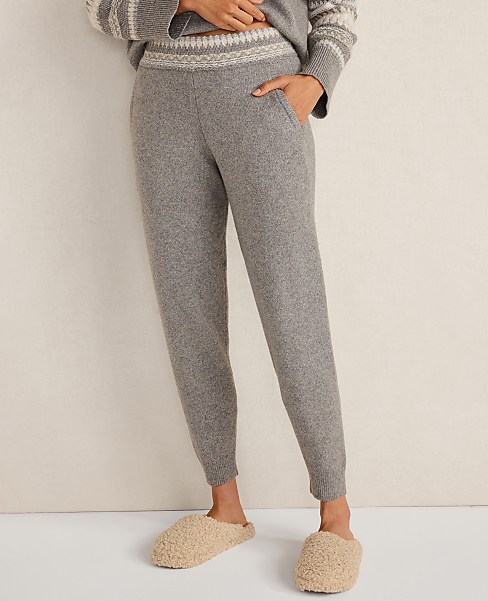 Haven Well Within Organic Cotton Blend Nostalgic Fair Isle Joggers