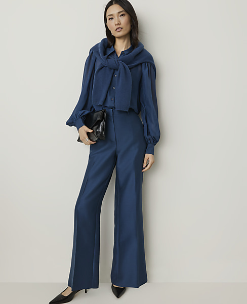 Studio Wide-Leg Pant in Silk