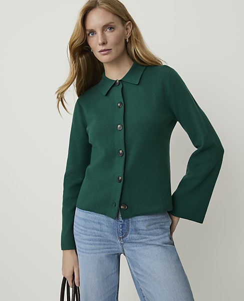 Collared Sweater Jacket