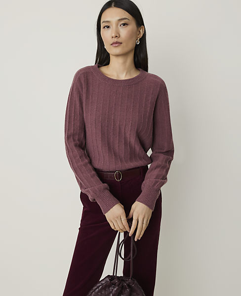 Cashmere Pointelle Sweater