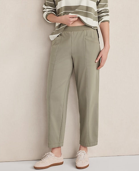 Haven Well Within Organic Cotton Interlock Barrel Leg Pants