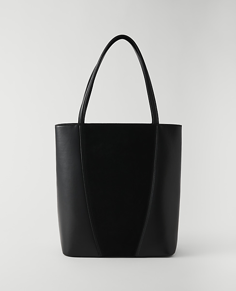 Ann Taylor Weekend Mixed Material Tote Women's