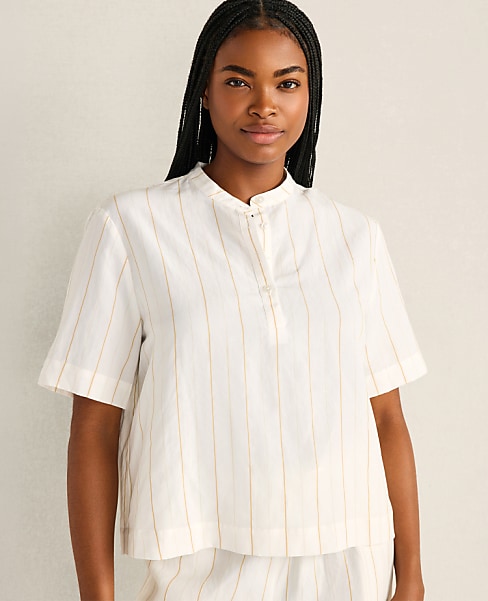 Haven Well Within Silky Linen Blend Top